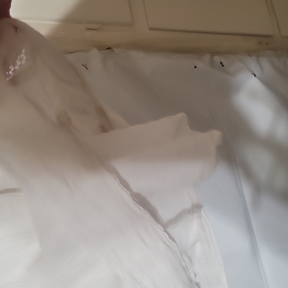 MADEWELL Lined gauzy Short Embroidered Dress Sz 12 Minimalist Cotton Breathable - Picture 4 of 7